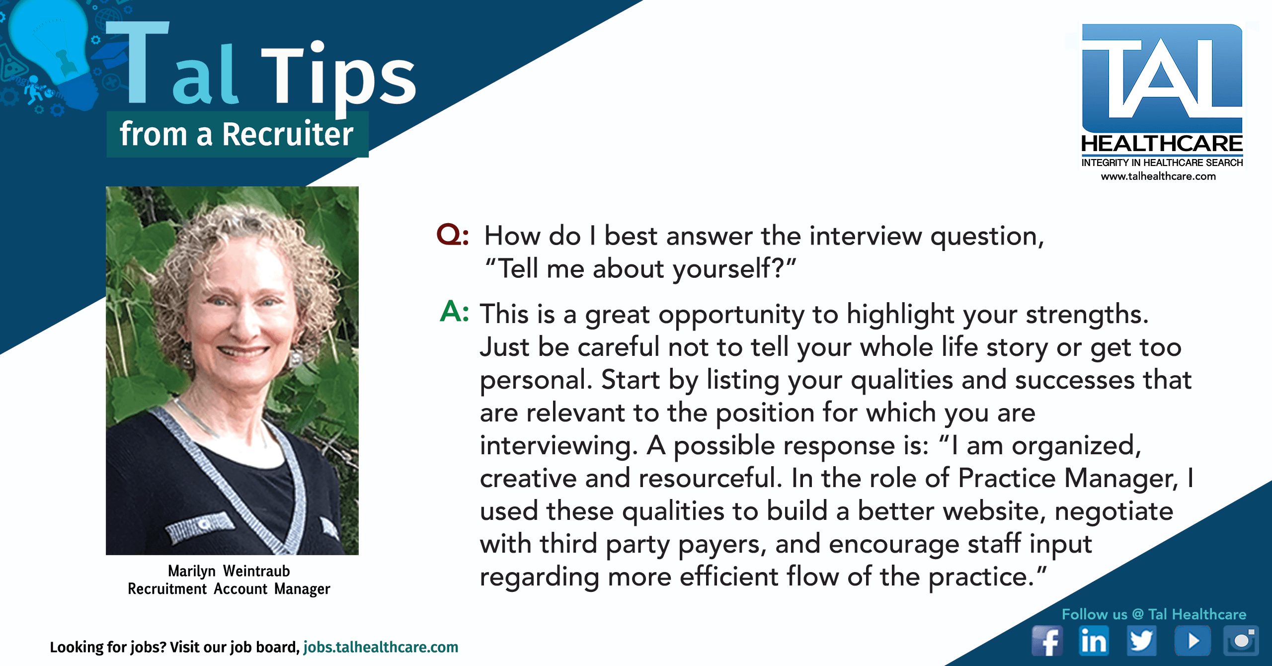 Interview Question - Tell Me About Yourself